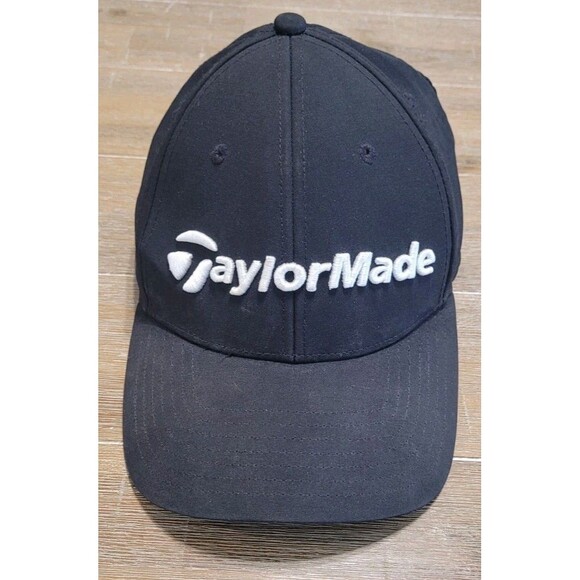 Authentic TaylorMade Performance Black Adjustable Hat One Size Golf Cap - Picture 1 of 5